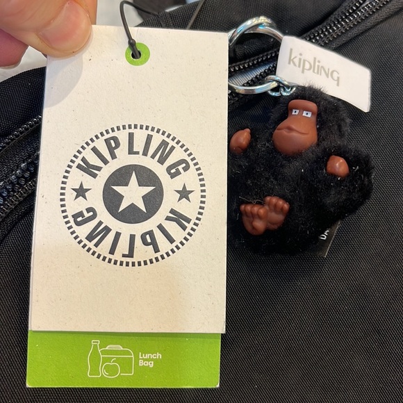 Kipling Kichirou Travel Lunch BAG with trolley sleeve. True black. - Picture 6 of 8